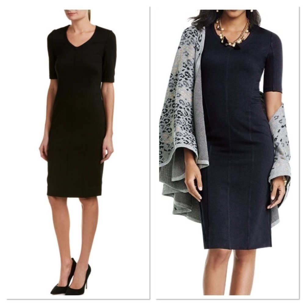 Cabi 3101 black Ponte Claire dress